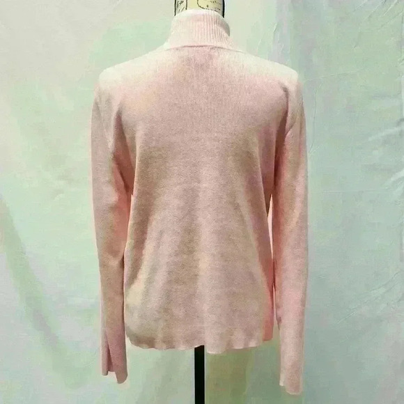 L-RL Ralph Lauren Active Womens Pink Sweater size Large Zip up - Picture 6 of 11